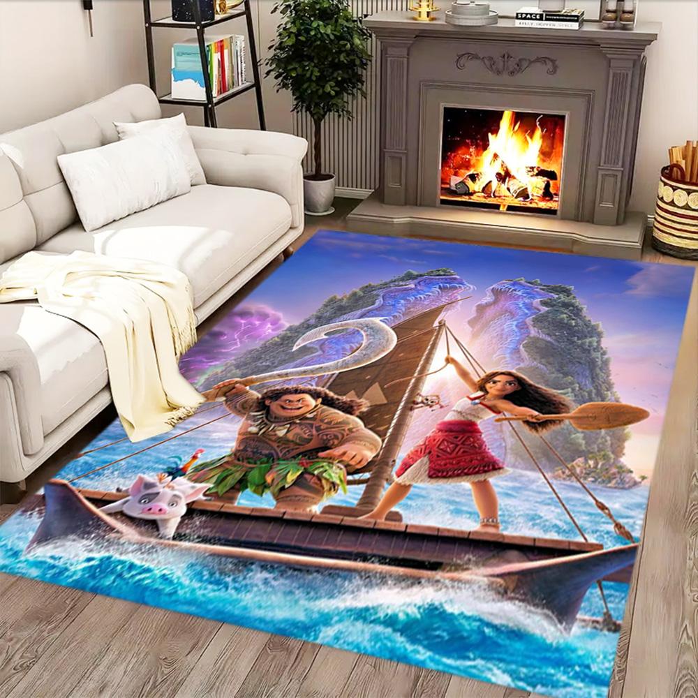 Moana's Adventure On The Waves rug for Living Room rug, Bedroom, Study Room, Hallway Decoration, Perfect for Home Decoration or Holiday Gifts