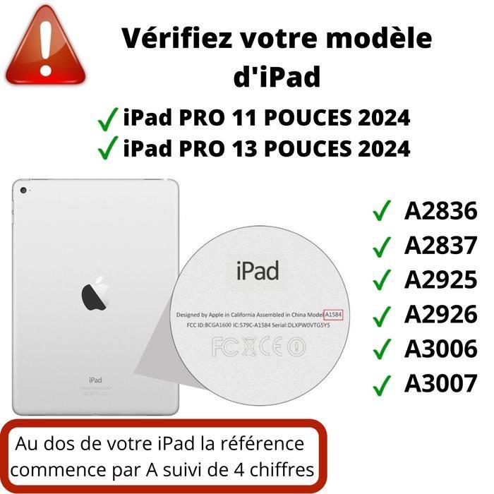 iPad Pro 2024 Protector - Phonillico - Pack of 2 - Tempered Glass - Rear Camera Protection - Transparent