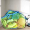 1pcs Large Mesh Beach Bag, Sandproof Foldable Tote with Hanging Hole, Breathable Toy Storage