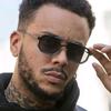 New Double Beam Metal Large Frame Sunglasses UV400 Protection Fashion Women Men Sun Glasses Black Brown Mirror Eyewear