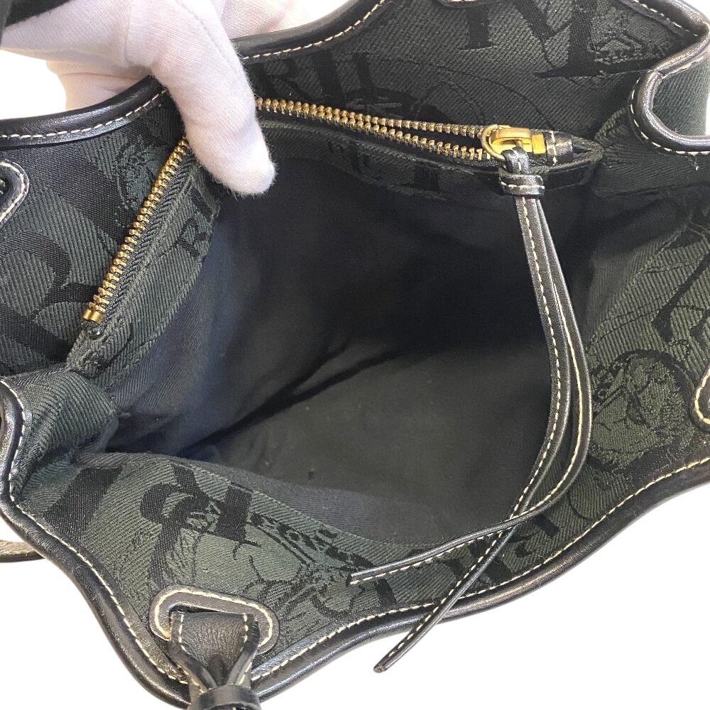 RALPH LAUREN canvas Handbag black canvas Women Used