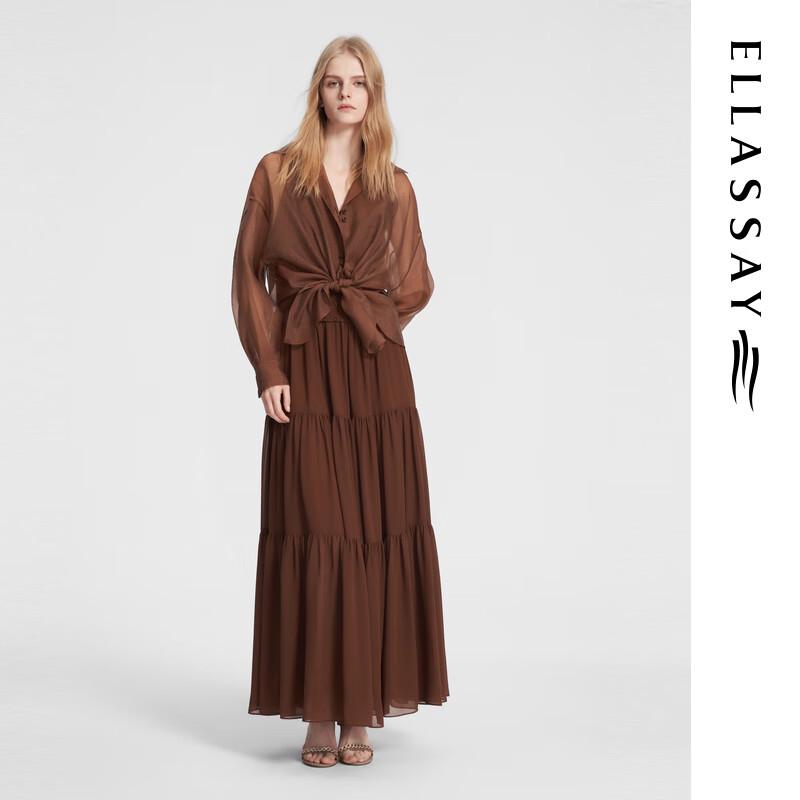 

ELLASSAY French Shoulder Knot Tiered Camisole Dress S