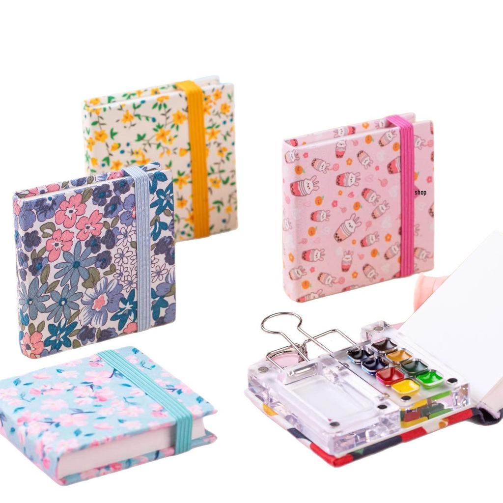 Portable Mini Watercolor Drawing Notebook for Kids - Travel Sketch & Doodle Journal