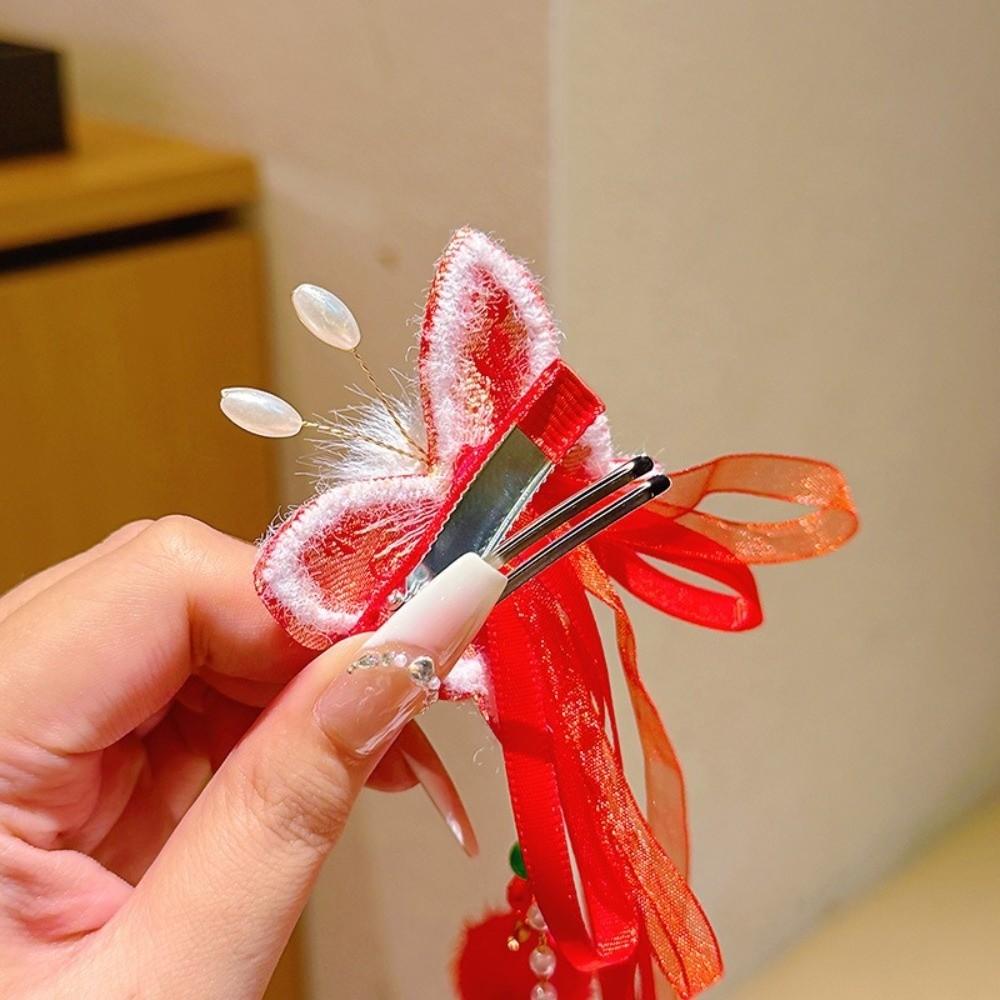 Elegant Tassel Hairpin Cute New Year Hair Accessory Traditional Chinese Hair Clip  Cosplay Events