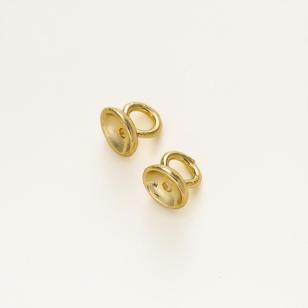 

10pcs/lot 14K/18K Gold Plated Metal Brass Bead Caps Spacer Beads for Jewelry Making For DIY Necklace Bracelet Supplies 10Pcs