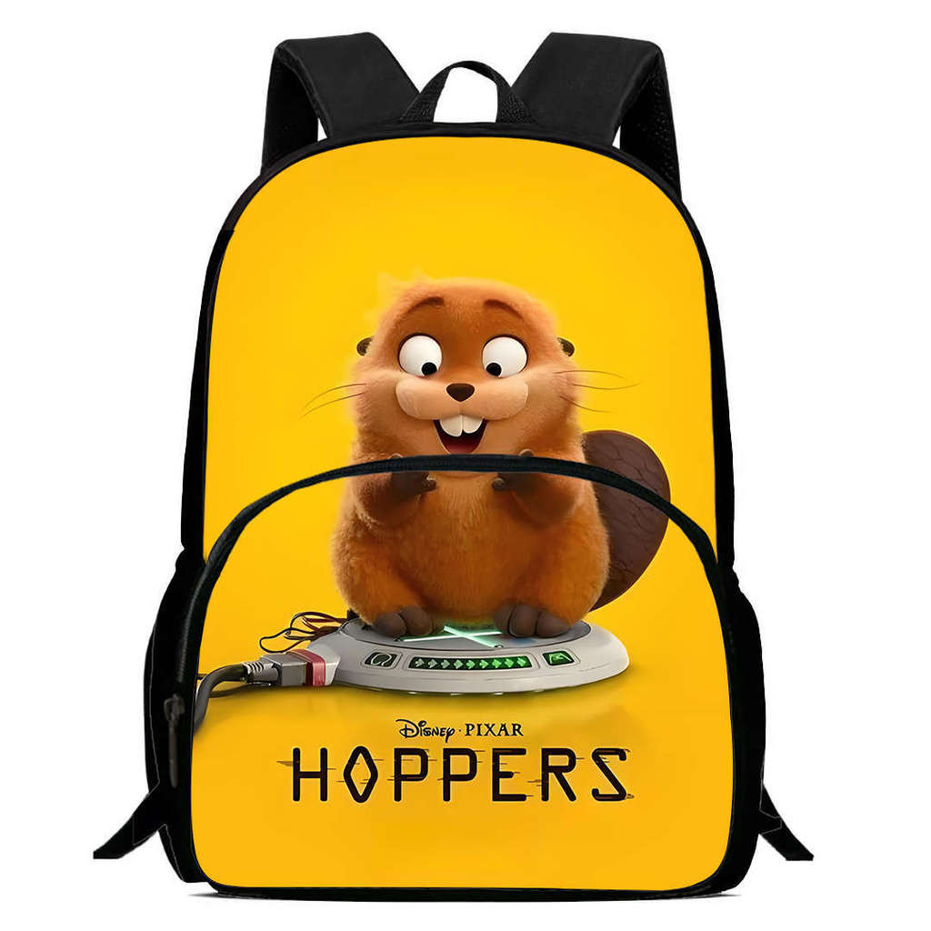 Cartoon Hoppers Beaver Backpack For Kids With Oxford Cloth Durable Material For School Travel