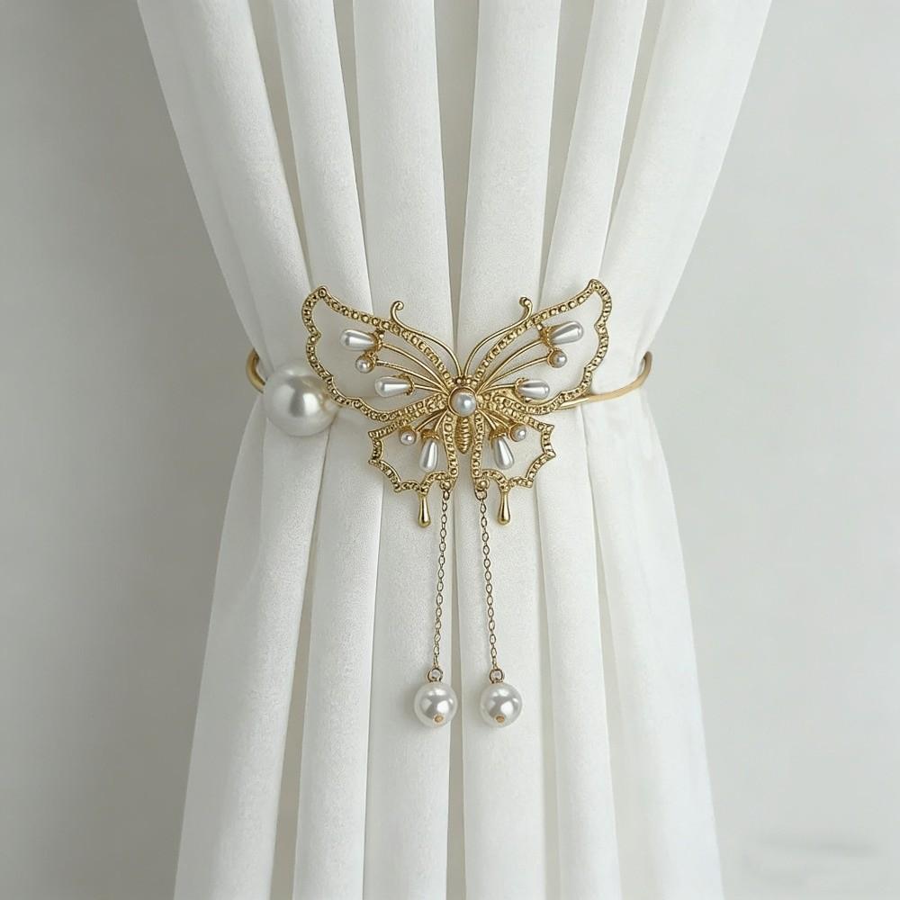 Luxury Curtain Tiebacks Metal Curtain Holdbacks Butterfly Curtain Buckle  Dining Room
