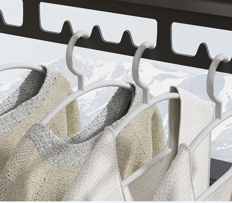 Aluminum Alloy Folding Clothes Drying Rack: No-Drill, Indoor/Outdoor Use
