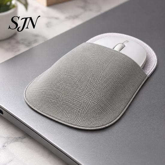Stretchable Mouse Case for Notebook Wireless Sleeve Pouch, Self Adhesive Universal Storage Office Bag, Lycra Fabric Large Opening Holder Laptop