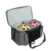 2 Layers Bowling Ball Bag with Widened Padded Shoulder Strap & Portable Handle & Side Mesh Pocket & Holds 2 Balls & Shoes