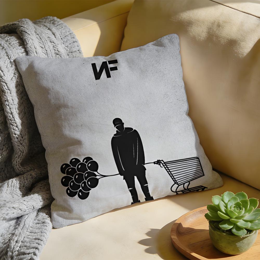 Cushion Cover Washed Linen Soft Breathable Decorative Case for Sofa Home Pillow Cover NF NNathan John FFeuerstein Rapper