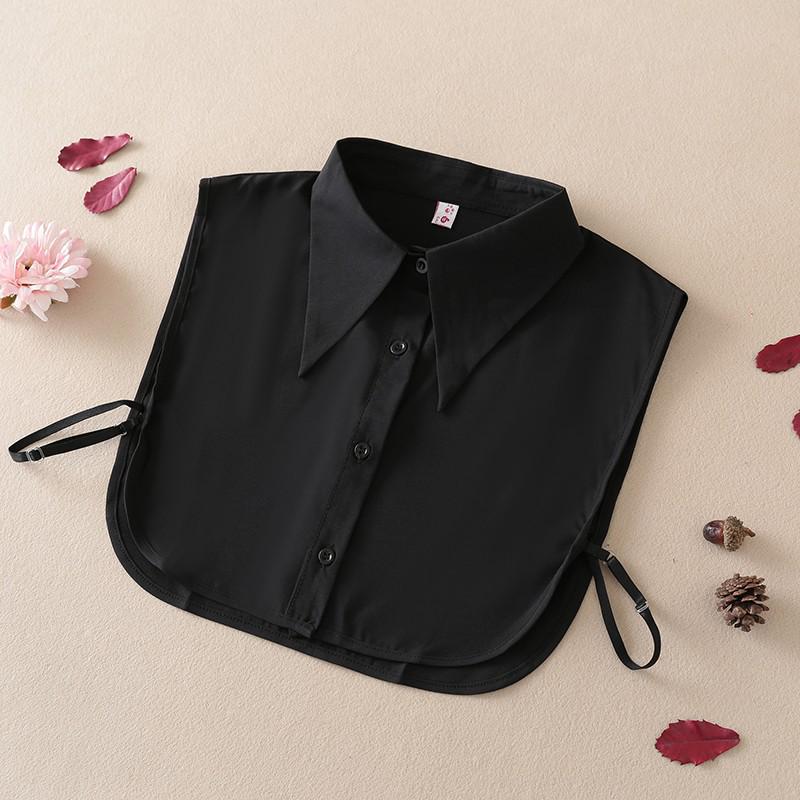 Damen Vielseitiger Spitzkragen: Falscher Kragen aus reiner Baumwolle für Sweatshirts und Pullover, ideal für einen verjüngenden Stil zu jeder Jahreszeit.