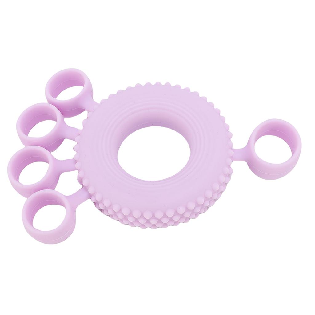 Finger Stretcher Grip Strength Trainer Multifunction Soft Anti Slip Hand Grip Strengthener for Home Office Gym Purple