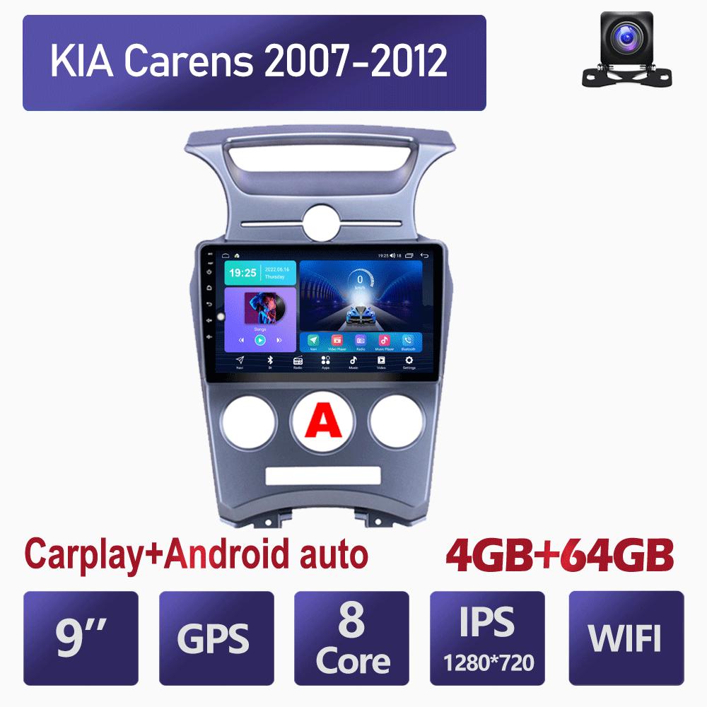 Bezdrátové autorádio Carplay pro KIA Carens 2007-2012 Android multimediální přehrávač videa GPS navigace WIFI 4+64GB