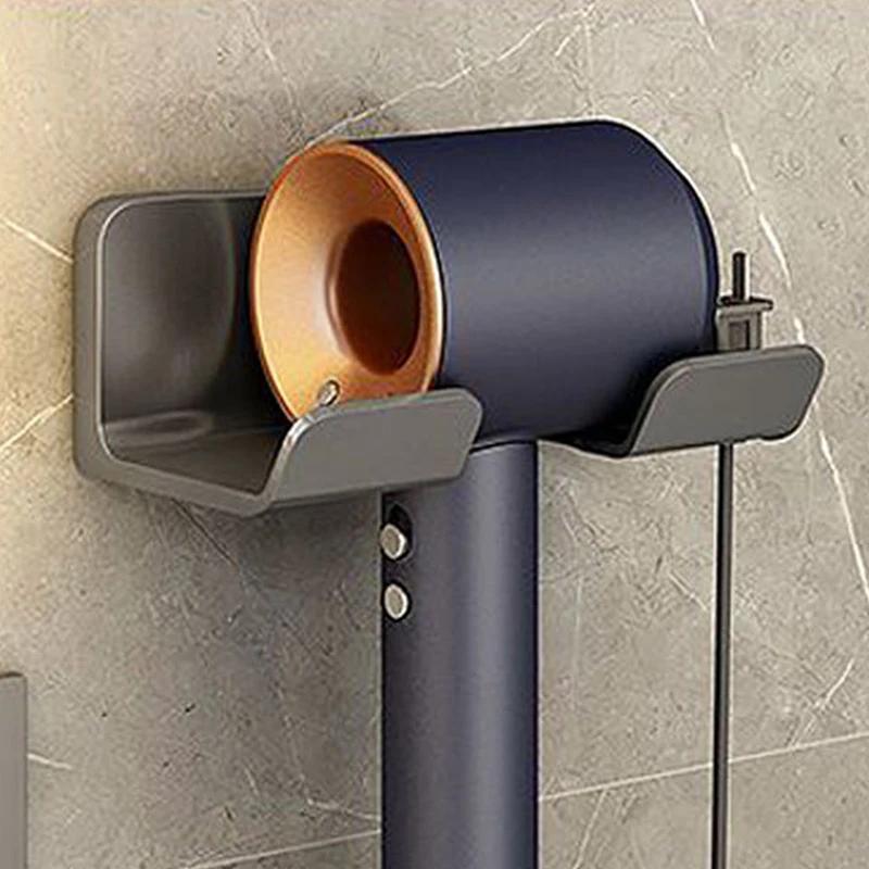 Wall Hair Dryer Holder Rack, Multifunction Bathroom Shelf Organizer for Hairdryer, Straightener & Beauty Tools Storage