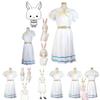 Anime Beastars Haru Cosplay Costume White Rabbit Fancy School Uniform Wig Suit
