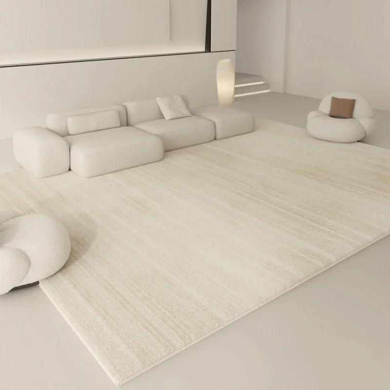 Wabi-sabi Style Carpets for Living Room White Bedroom Decor Plush Carpet Modern Thickened Minimalist Rug Fluffy Soft Bedside Mat