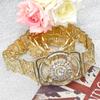 Gold Color Elegant Belt for Women Ethnic Wedding Dress Jewelry Crystal Belly Chain Gift