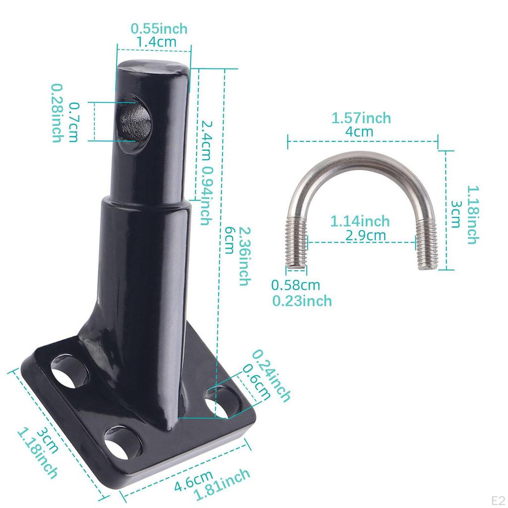 Gancio di Traino per Rimorchio Bici Hardware Facile da Installare Parti di Ricambio Attacco Connettore Versatile