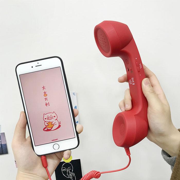 Retro Telephone Style Mobile Phone Handset Earphone