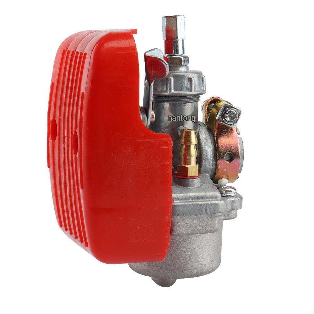 Red Carburetor with Air Filter for 50CC-80CC Two-Stroke Mini Motorcycles