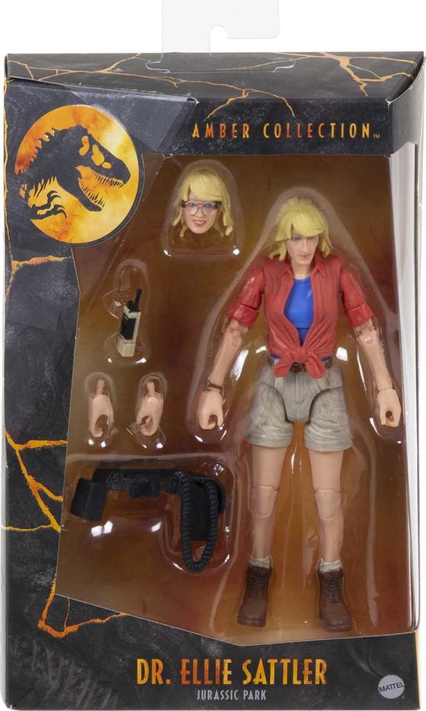 Mattel Jurassic Park Amber Sattler Figure Doll with Articulated Joints GWP82 Collection/Ellie [Dinosaur Toy] [Ages 8+]