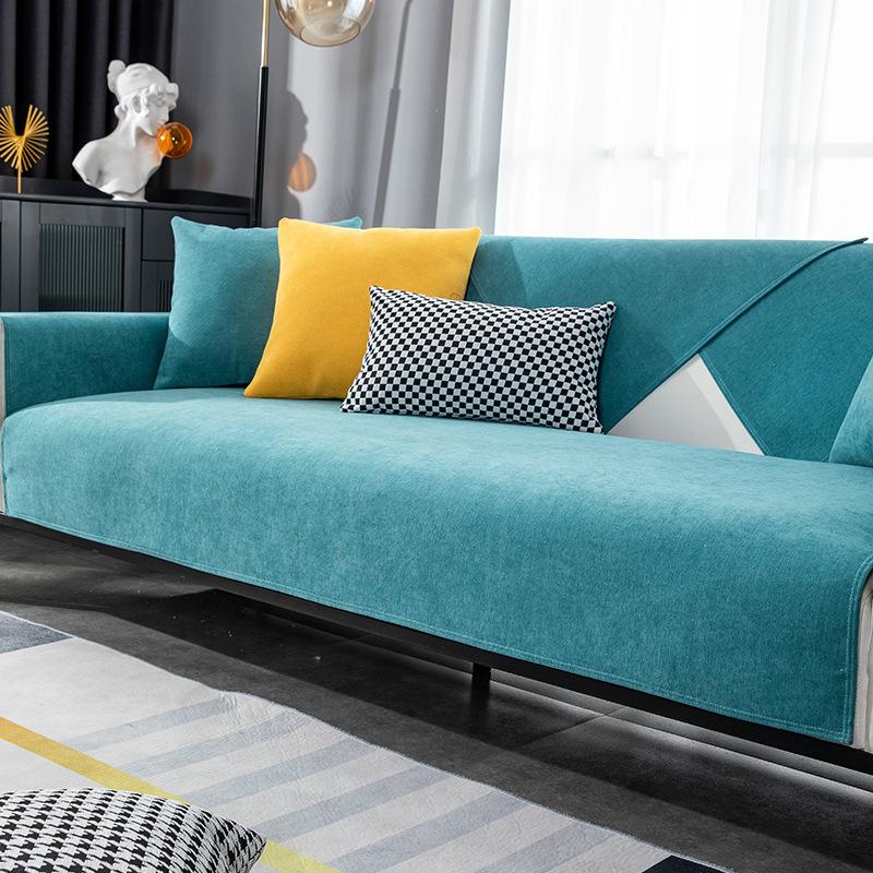 

Прямые продажи с фабрики Подушка для дивана Четыре сезона Универсальная Шенниловая подушка Ткань Кожаный диван Нескользящая Спинка Подлокотник Полотенце 70*70cm