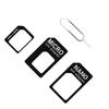 1 Zestaw Adapter Konwerter Nano SIM na Standardowy Micro Do Telefonu Adapter Karty SIM Konwertuj Uniwersalne Telefony Do Nano Sim 4 w 1