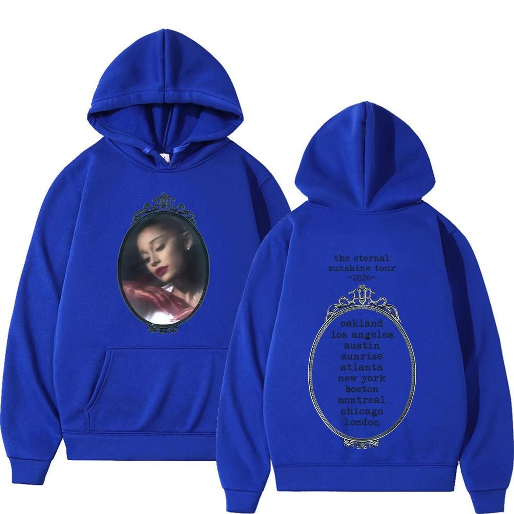 Ariana Grande The Eternal Sunshine Tour 2026 Print Hoodies Men Women Vintage Pullover Autumn and Winter Vintage Printed Sweatshirt