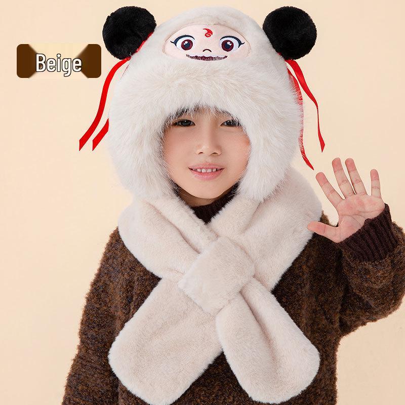 

Cozy Kids Autumn & Winter Hat, Scarf, and Gloves Set: Adorable, Warm, Thick, Cold-Resistant, Ear & Neck Protection