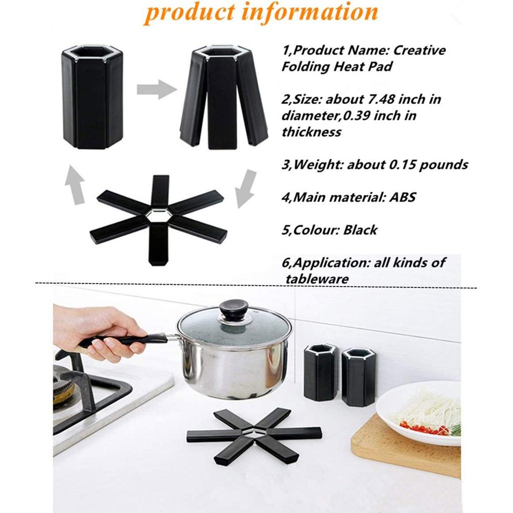 Table Folding Heat Insulation Pad Anti-scald Pad Pot Pad Table Pad Bowl Mat Casserole Heat Insulation Pad High Temperature Resistant Mat