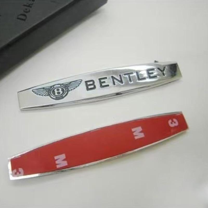 B-Bentley-B Metal Car LOGO Decals Badge Decoration Stickers Accessories For Bentley Flying Spur Continental GT Bentayga Mulsanne Knby4
