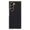 Magnetic Flip Leather Case Galaxy Z Fold6 Fold7 Electroplated Litchi Texture Shockproof Phone Cover