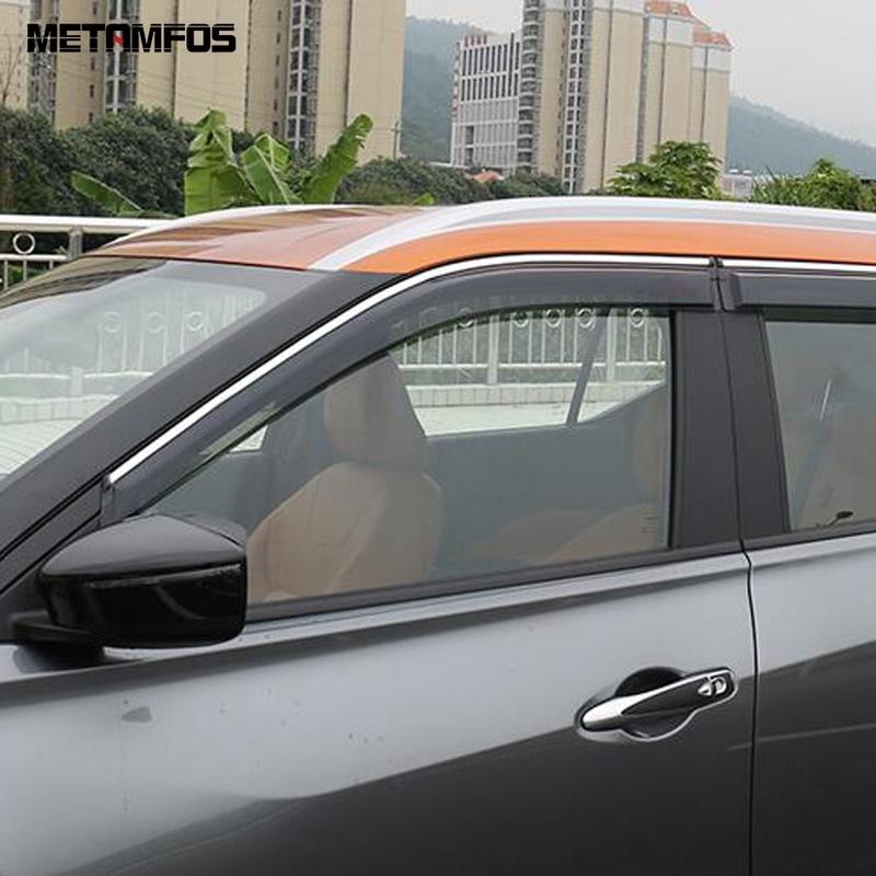 For Nissan Kicks 2017- 2024 Window Visor Wind Deflector Sun Shade Rain Guard Shield Awning Shelter Accessories Car Styling