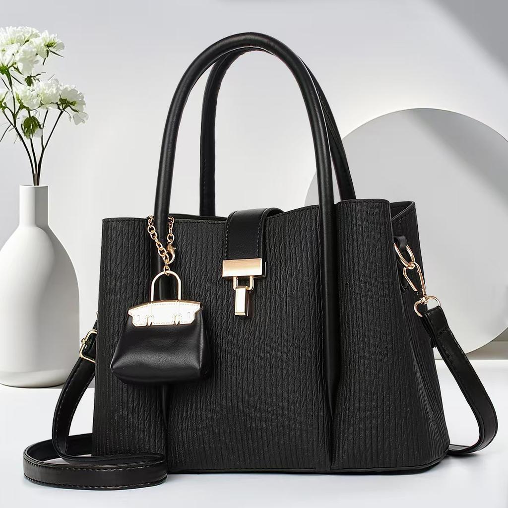 Neue gestreifte modische Handtasche mehrschichtig große Kapazität Umhängetasche hochwertig Tragetasche vielseitig Crossbody-Tasche