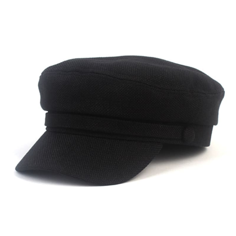 Química universal Línea Lino Gorra Marina Negra Gorra Marina