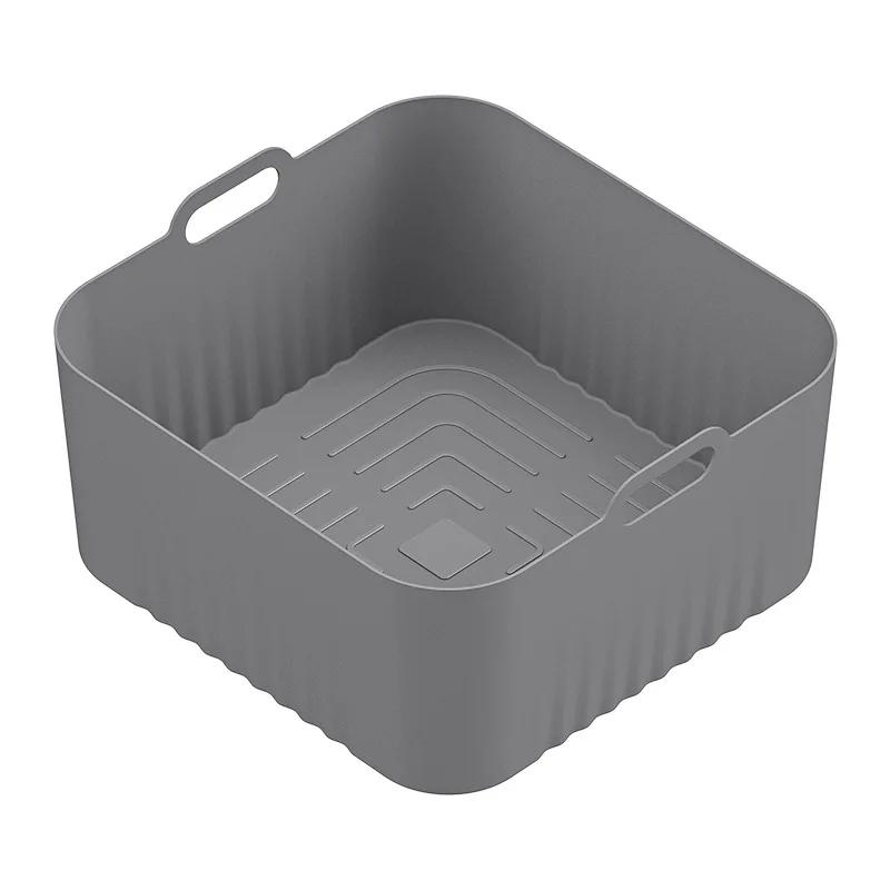 

Силиконовая форма для аэрофритюрницы 17 см - Совместима с Philips HD9252/9200/9255, 4-5 л, антипригарные кухонные аксессуары, форма для выпечки, противень серый