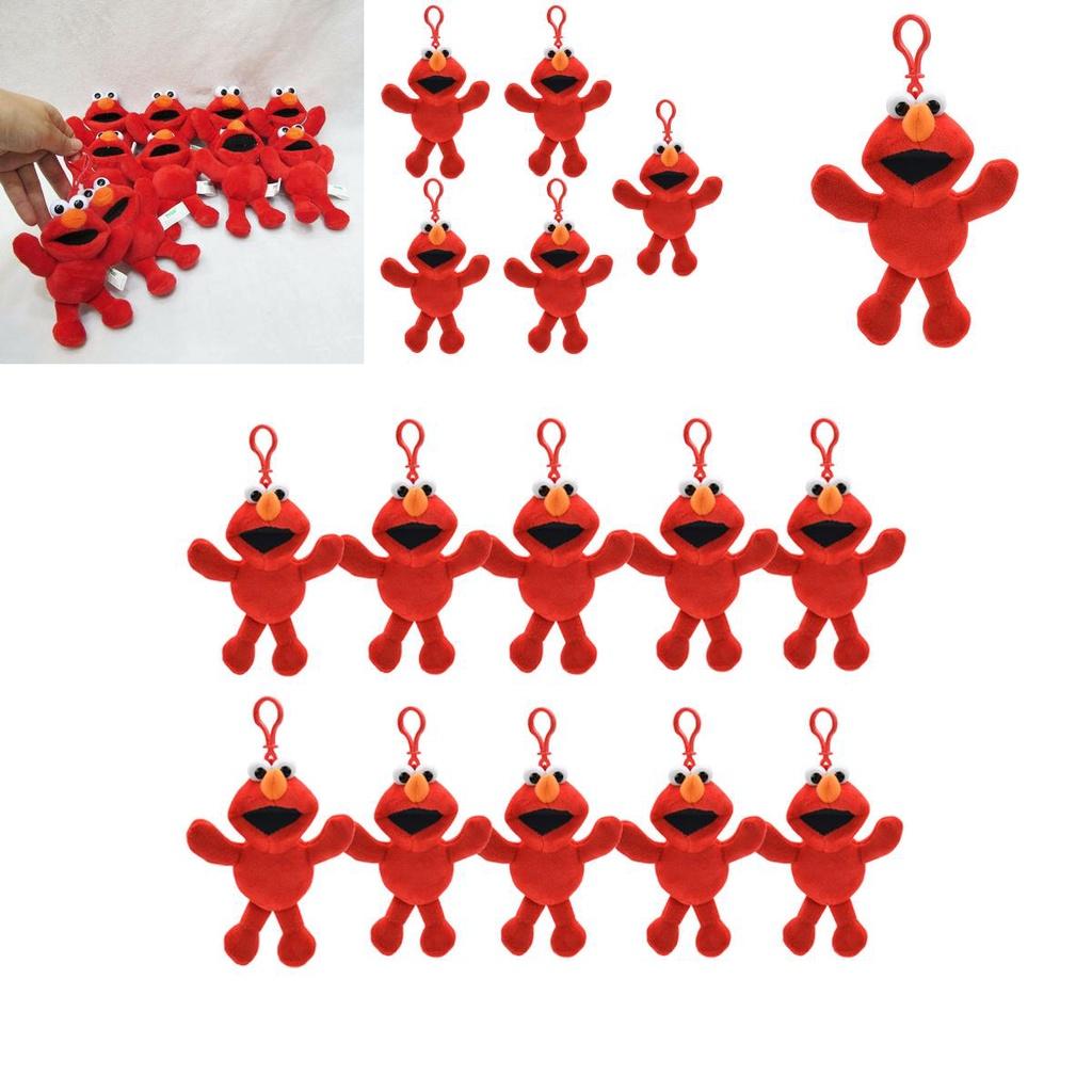 Peluche Rosso di Elmo da Sesame Street Giocattolo Morbido Riempito Ideale per Bambini