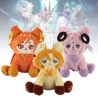 Kawaii Cartoon Plush Toy Anime Popular Games Genshin Impact Mavuika Citlali Plush Stuffed Toy Kids' Doll Birthday Halloween Gift