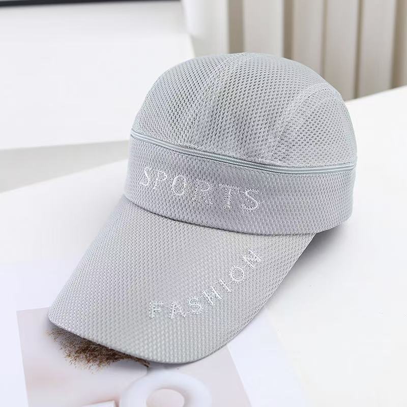 Spring And Summer Mesh Hat Thorn Men'S Embroidered Letter Baseball Cap Women'S Breathable And Versatile Sunscreen Wide-Brimmed Peaked Cap