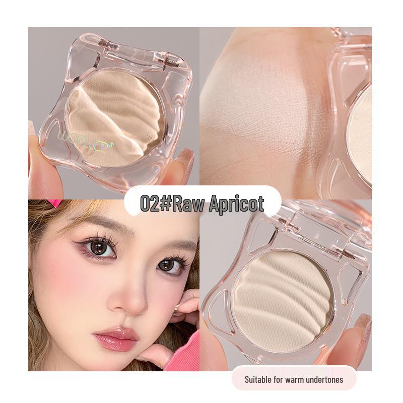 WODWOD Matte 3D Highlighter Palette: Brightening & Contouring Translucent Natural Powder 2.8g абрикосовый/естественный