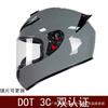 Full Face Motorcycle Helmet Men Women DOT Certified ABS Retro Style Universal Fit Scooter ATV Kart Riding