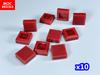 100pcs/lot MOC Bricks Tile 1x1 3070 DIY Room Frame House City Educational Building Blocks Assemble Particles Toy Kids Gift