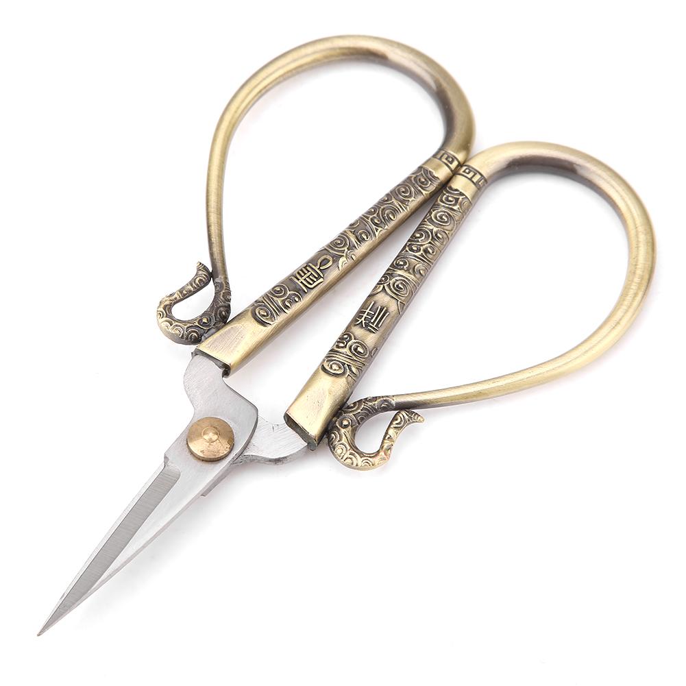 

Ножницы для вышивки крестом из нержавеющей стали, винтажные швейные ножницы, инструмент для вышивки (бронза)