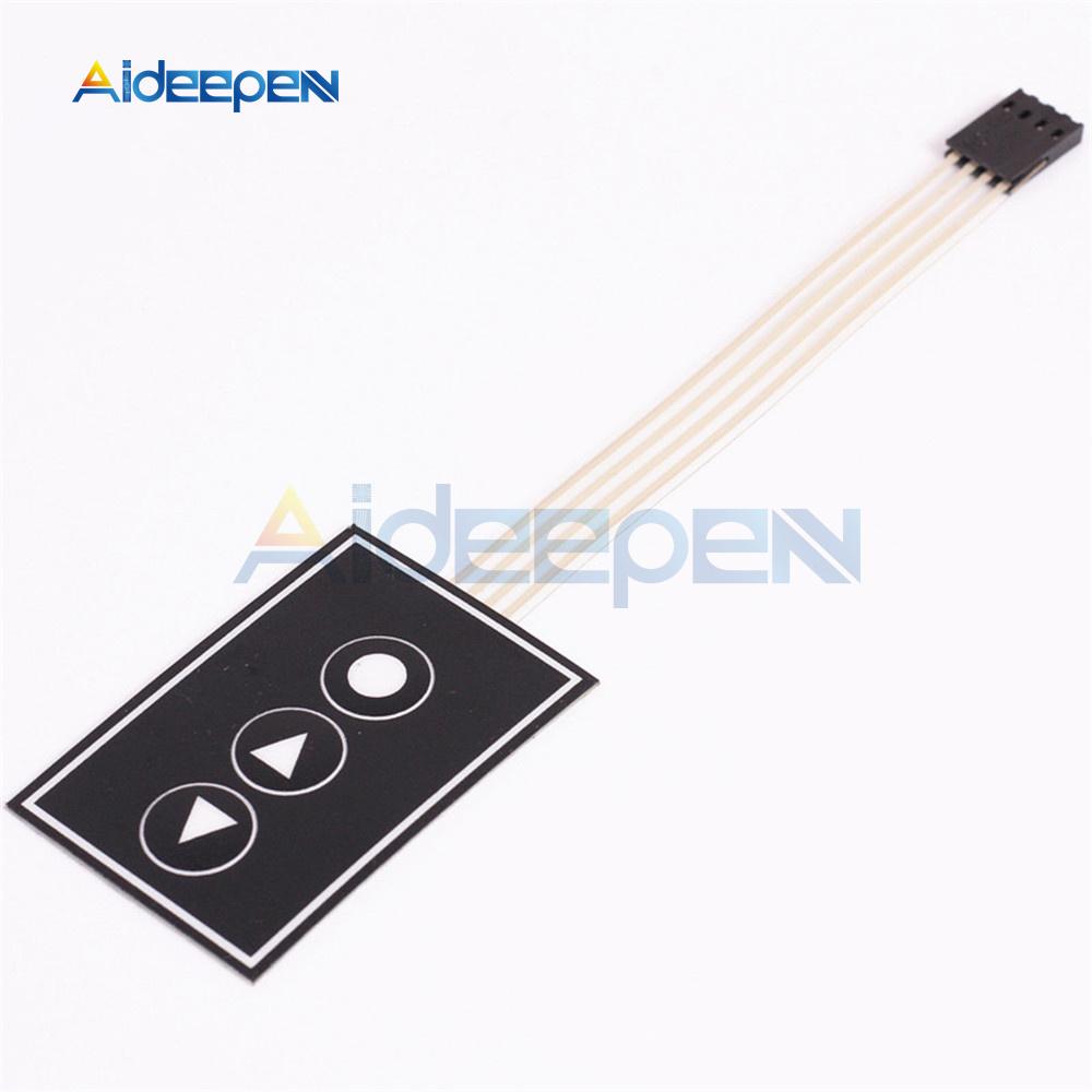 1*2 3 4 5 Interruptor de Membrana con Botones 3*4 4X5 Teclado Matricial 1X6 Panel de Control con Botones y LED Kit DIY Para Arduino