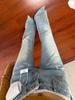 Women's Light Wash Ripped Low Waist Stretch Micro Flare Jeans - Summer 2025 Edition