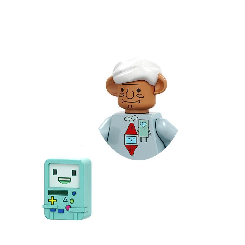 PG8141 Anime Cartoon Doll Building Blocks Kawaii Banana Man Shark Educational Toys Children's Home Gift Constructor Adventure