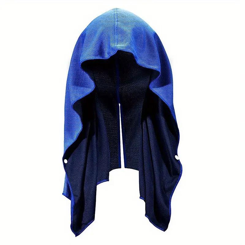 U-Shaped Quick-Dry Cooling Hoodie Towel for Gym, Beach, Camping, Sun Protection & Sport