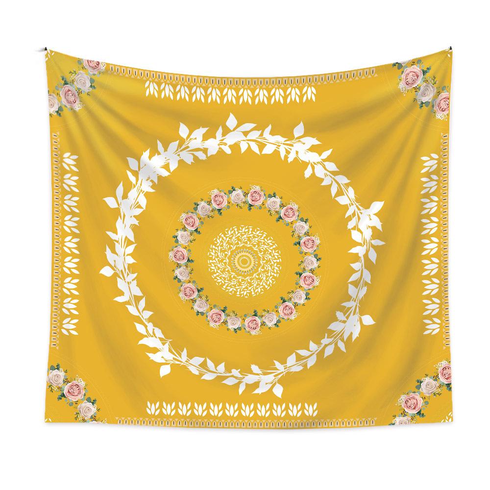 Bohemian Mandala Tapestry Home Living Room Decoration Wall Hanging Tapestry Hippie Flowers Bedroom Dorm Decor Tapestries