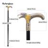 Golden Dinosaur Eagle Hawk Walking Cane Fashion Decorative Walking Stick Gentleman Elegant Cosplay Cane Knob Crosier 93cm